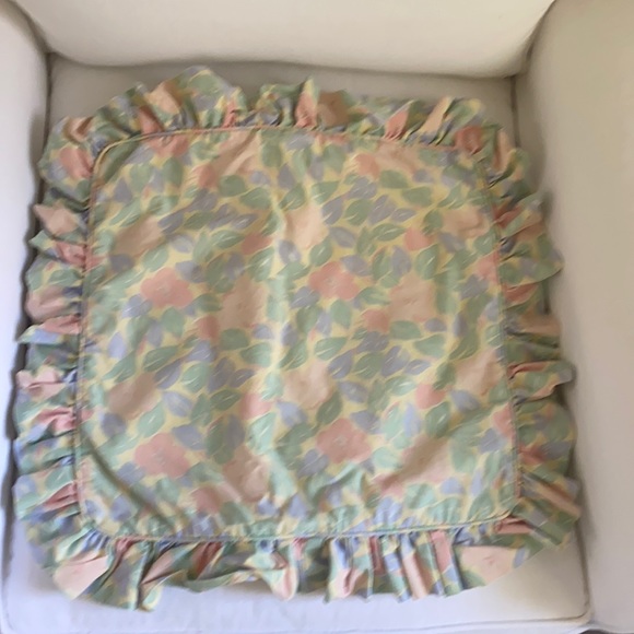 Vintage Laura Ashley Vintage Ruffle Pillow Sham - Picture 3 of 9